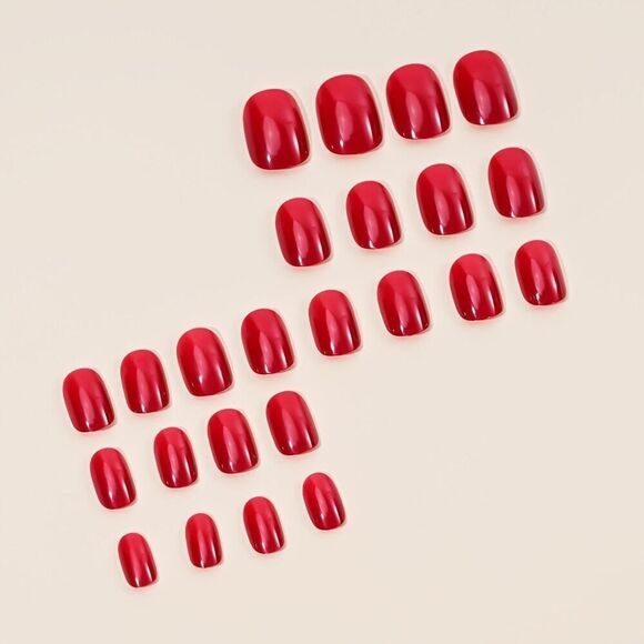 576pcs Pure Color Press-On Nails Set - Mixed Color System Short Square - Picture 4 of 9